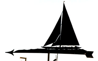 J Class Yacht weathervane